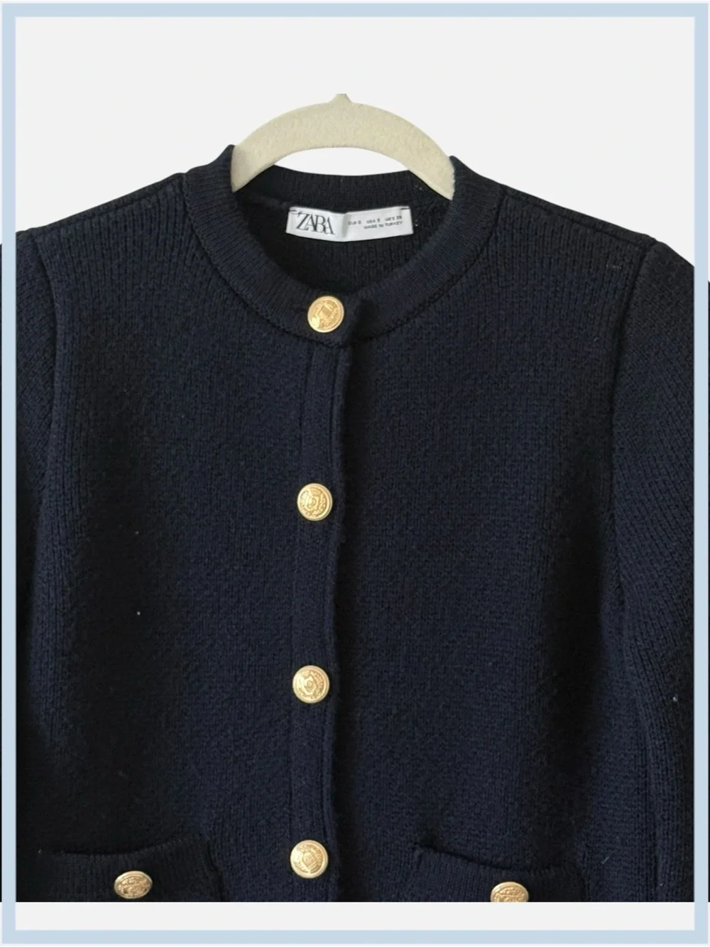 Zara Golden Button Knit Cardigan